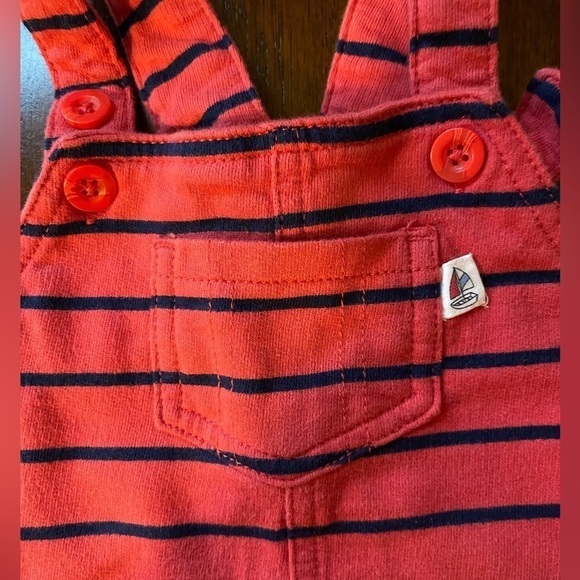 Carter’s | Baby 2-Piece Boat Tee & Shortall Set Red | baby boy 18 mo - Picture 3 of 11